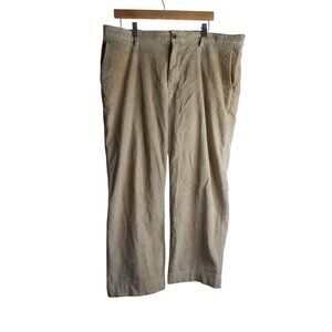 L.L.Bean Tan corduroy flat front classic fit Pants 38 x 29